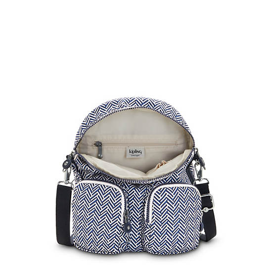 Kipling Firefly Up Printed Convertible Rugzak Grijs | BE 1582WN